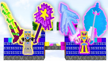 ONE VÀ NOOB YETI THỬ THÁCH SINH TỒN TRÊN ĐẢO LUCKY BLOCK THỜI GIAN TRONG MINECRAFT