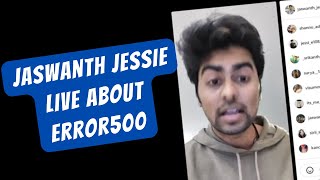 #jaswanth #jessie live about his new movie #error500 @shanmukh @siri @jessie #biggboss5