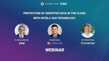 Webinar: “Protection of sensitive data in the cloud with Intel®️ SGX technology”