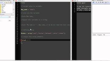 PHP Tutorials - A quick and dirty variables and arrays introduction