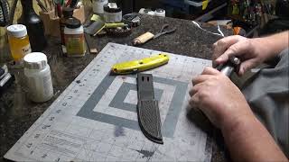 Making a knife sheath, Success!