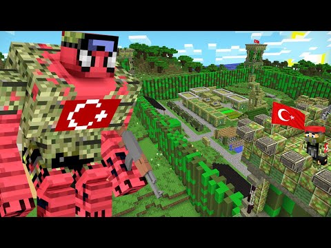 FAKİRİN TÜRK ASKER KÖYÜ 😱💣 - Minecraft