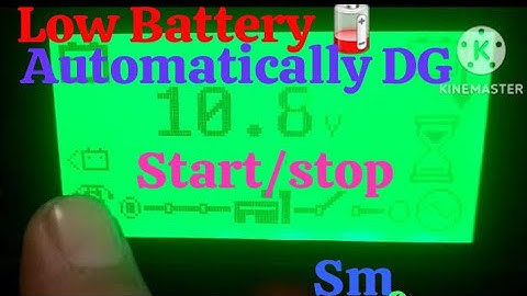 DSE 4520 charger faulty or no wapda available ,How Automatically low Battery DG start/stop working? 