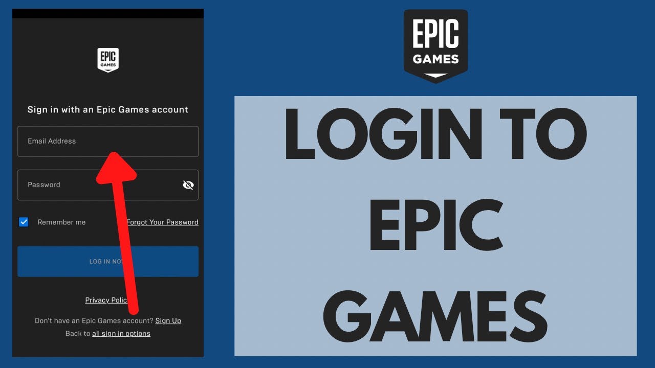 Epic Games - Login to your Epic Games account and check