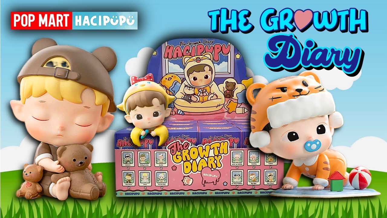 Pop Mart Hacipupu The Growth Diary Full Set Blind Box Unboxing