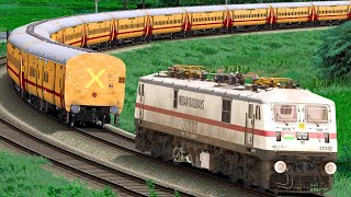 WAP7 SHUNT ICF BLUE EXPRESS TRAIN COACH | BUMPY RAILROAD | Train Simulator | Railwork | NTG GAMING screenshot 1