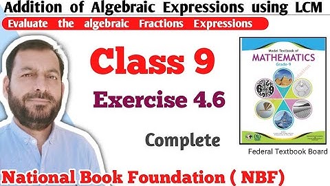 Class 9 Exercise 4.6  NBF Maths  Ex 4.6 Class 9th federal board FBISE Math national Book foundation