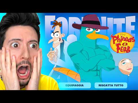 TROVO LA SKIN DI AGENTE P di PHINEAS E FERB nel MIO ARMADIETTO su FORTNITE! 😱
