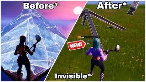 Making a build invisible on 160 ping(Fortnite montage) (: