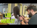 Trendy  LOB Haircut / ASMR Haircut l Barber Lounge / WOMEN HAIRCUT