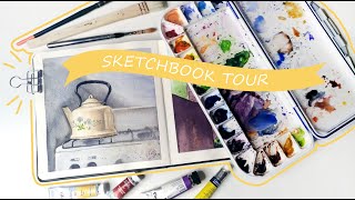 Обзор акварельного скетчбука | Watercolor Sketchbook Tour