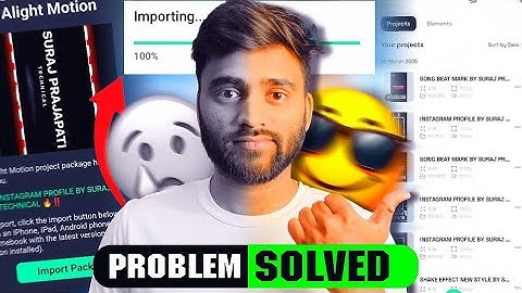 Alight Motion Project Import😍 Problem Solve 2025✅ Import Package Problem Fix