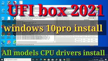 UFI box 2021 windows 10pro install all drivers
