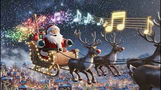 Santa Claus Flying Sleigh – Merry Christmas and Happy New Year, Festive Animation | AI Generated