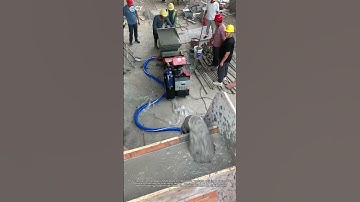Precision Concrete Pouring! 🏗️↓ Secondary Placement Technique