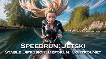 Speedrun: Jetski 🚤 Stable Diffusion, Deforum, ControlNet