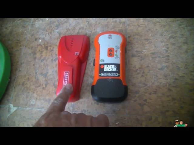 Stud Finder Test Craftsman vs Black and Decker ( fire block test too) 