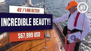 $67,900 Gorgeous Bluewater Sailboat for Sale  EP 61 #sailboatforsale #sailboattour