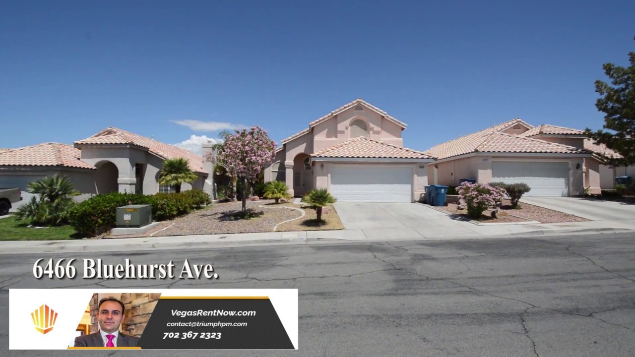 Triumph Property Management Presents 6466 Bluehurst Ave. Las Vegas, NV. 89156 YouTube