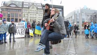 Совместный протест русских и украинцев в Норвегии, против войны! Совместный протест русских и украинцев в Норвегии, против войны!