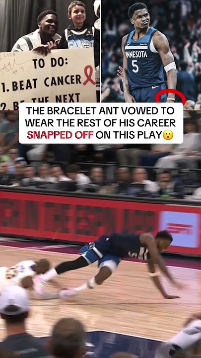 The bracelet snapped off Ant’s wrist in Game 4 but he managed to put it back on 👏