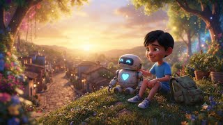 The Little Robot and the Kind Boy 🤖 | A Beautiful Moral Story for Kids