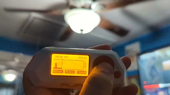 Flipper Zero sub-GHz RF ceiling fan test