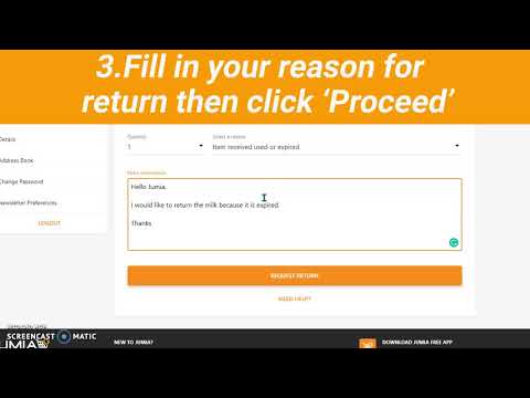 Jumia Online Returns Tutorials