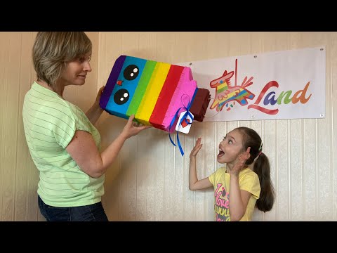 Пиньята Бутылка-Радуга. How to make Piñata Rainbow Bottle.Emoji FACE./Пиньята своими руками