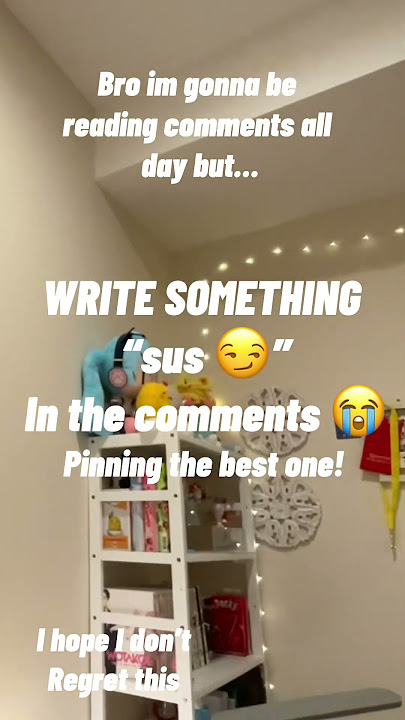 Comment something sus in the comments #sus #comment #trend #viral #fyp #weird