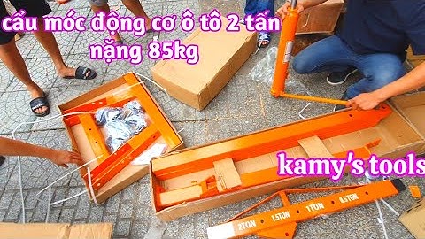 Gửi hàng cẩu móc động cơ ô tô 2 tấn nặng 85kg, đội cá sấu 3.5 tấn 2 ty nặng 44kg cho garage An Giang