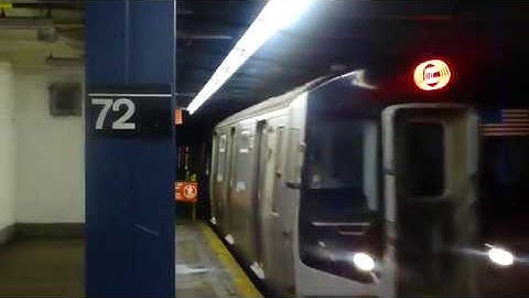 Euclid Avenue Bound R160A-1 C Train Arriving At 72nd Street