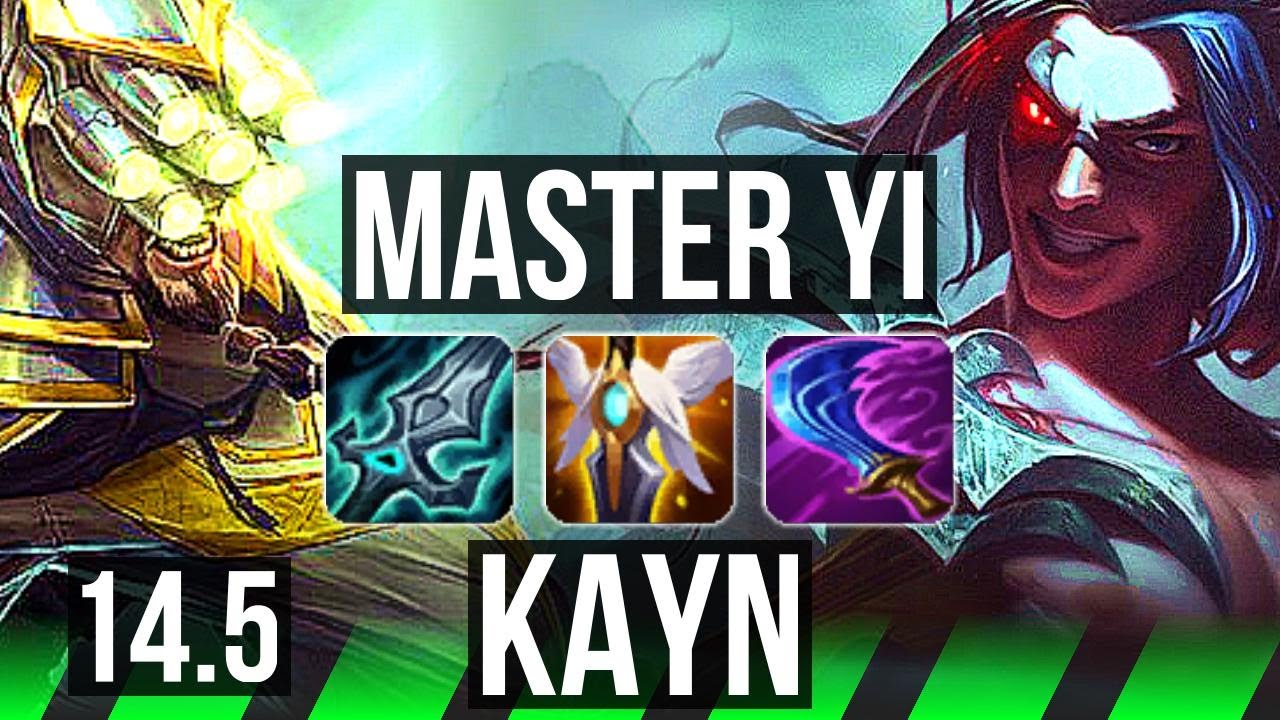 MASTER YI vs KAYN (JNG) | 21/2/8, Legendary, Rank 7 Yi, 300+ games | KR ...