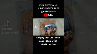 CHIPPY DOLLAR TREE WOOD SIGN DIY #dollartreediy #pumpkindiy #plaidcrafts @plaidcrafts
This sweet chippy Sign was made using a Dollar Tree Wood Sign and chalk paints available @plaidcrafts
Full length video tutorial can be found on my channel @ArrowsDIY
#shorts #youtubeshorts CHIPPY DOLLAR TREE WOOD SIGN DIY #dollartreediy #pumpkindiy #plaidcrafts @plaidcrafts