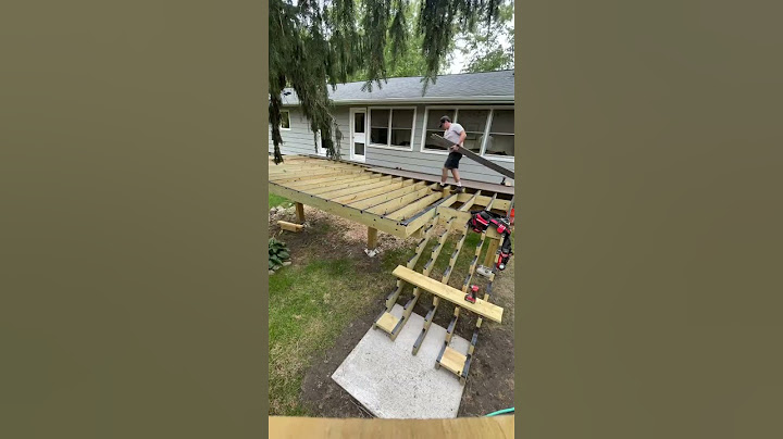 16x32 foot deck framed and finished 🪚 #diy #construction #build #carpentry #decks #building #fyp