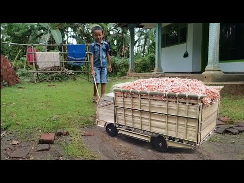 amazing....the process of making mini trucks from start to finish || kerajinan tangan dari  🇲🇨🇲🇨🇲🇨