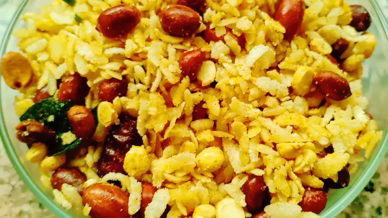 #sweetavalmixture Sweet Aval Mixture Recipe In Malayalam - YouTube