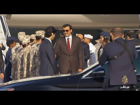 الشيخ تميم بن حمد آل ثاني أمير قطر يصل إلى الولايات المتحدة في زيارة تستغرق  عدة أيام - YouTube