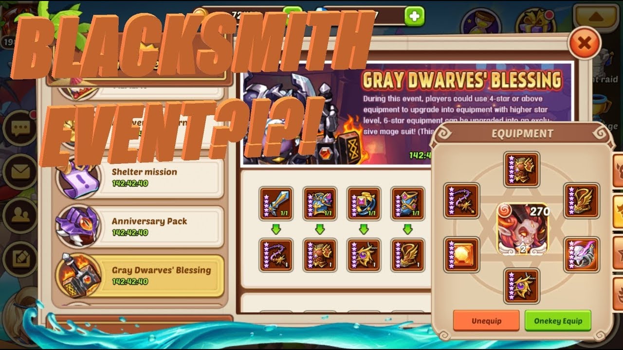 Idle Heroes Blacksmith Event Op Youtube