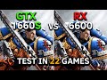 GTX 1660 Super vs RX 6600 | Rasterization + FSR | Test in 22 Games at 1080p | 2025