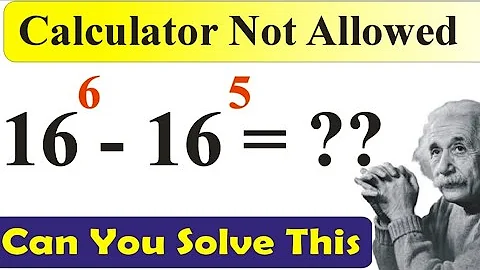 A Nice Math Olympiad Question l Simplify 16⁶ - 16⁵ | Exponential Problem l  Step-by-Step Solution