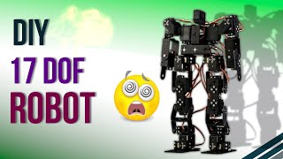 17 DOF Humanoid Robot using Arduino | 17 degrees of freedom (DOF) humanoid biped robot | DIY kits
