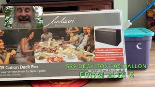 105 Gallon Deck box $99 from Aldi's - Any good ? - What do you get for less than $100?