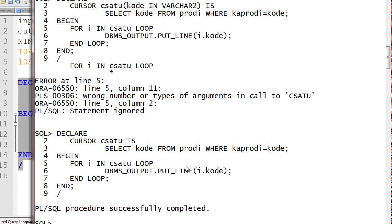 Oracle PLSQL Explicit Cursor with Parameter - YouTube