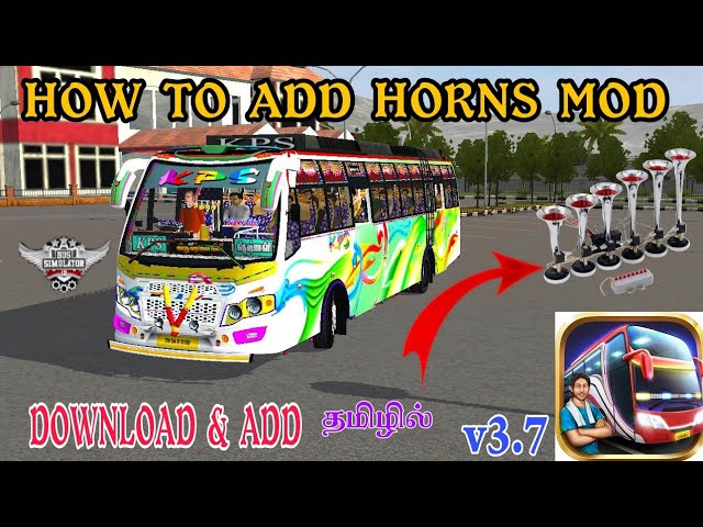 😘🥳 HOW TO ADD HORNS MOD IN BUSSID GAME DOWNLOAD & ADD FULL DETAILS IN TAMIL #horn #bussid #hornsound class=