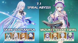 Download lagu 7.1 Spiral Abyss!! | Skirk Vodyanitsa & Mizuki Stellar Swirl | Genshin Impact
