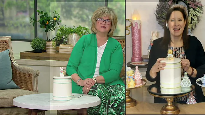 Mr. Cottontail Figural Ceramic Cookie Jar/Canister on QVC