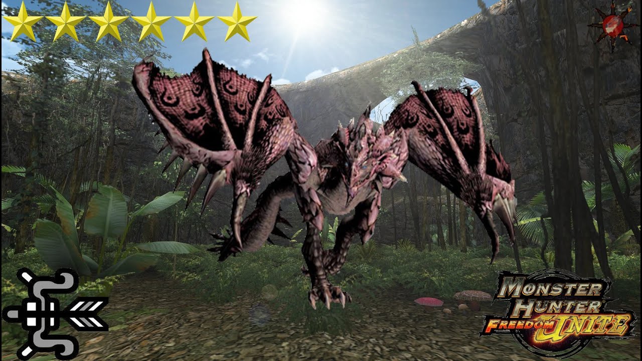 [MHFU] Pink Rathian with Bow, Village 6* Pink Dance in the Jungle