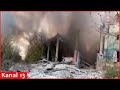 Footage of destroyed Russian military equipment base following Ukrainian army‘s missile attack