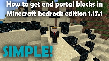 HOW TO GET END GATEWAY BLOCKS IN MINECRAFT BEDROCK EDITION 1.17.1